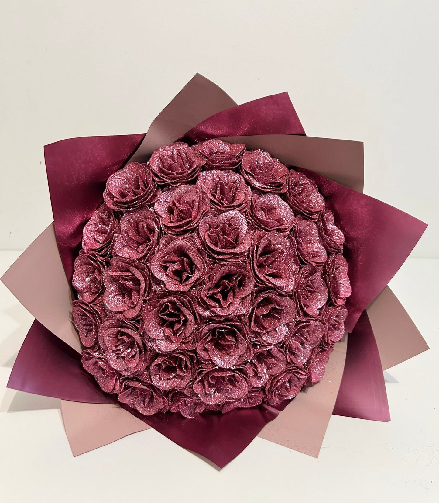 Buchet de 37 de trandafiri imperiali roz