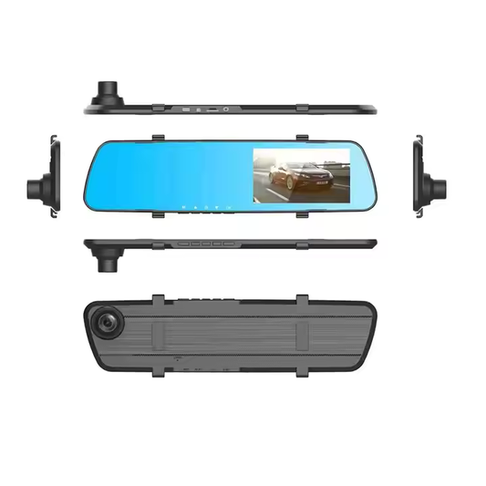 Camera Auto DVR PRO, FULL HD, 1080P, Tip Oglinda Retrovizoare, Vedere nocturna, Inregistrare in bucla, Unghi filmare 170°, senzor de miscare, Negru 